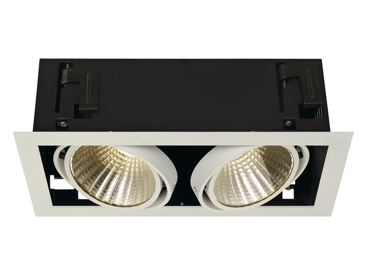 KADUX 2 SET, lampa wpuszczana, dwupunktowa, LED, 3000K, xl, prostokątna, biała matowa, 30°, 54W, z z ...