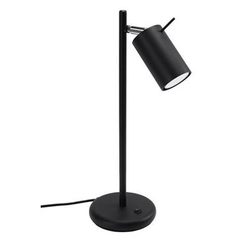 Lampa biurkowa RING czarna + Żarówka LED GU-10 4000K Zimna 7W 630lm