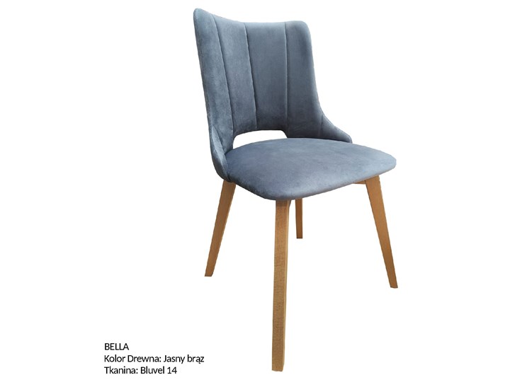 Drewniane krzesło BELLA / kolory Wysokość 85 cm Drewno Tkanina Szerokość 50 cm Kategoria Krzesła kuchenne