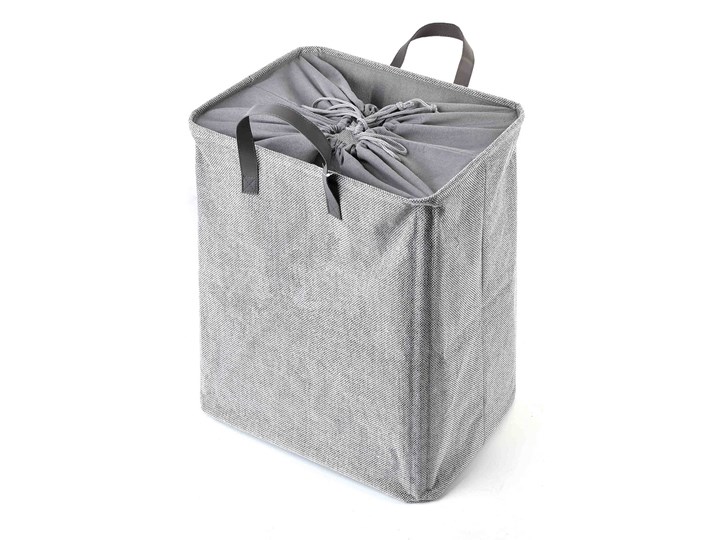 Kosz KADO GREY na pranie 44x32x53 cm - Homla Kolor Szary Kategoria