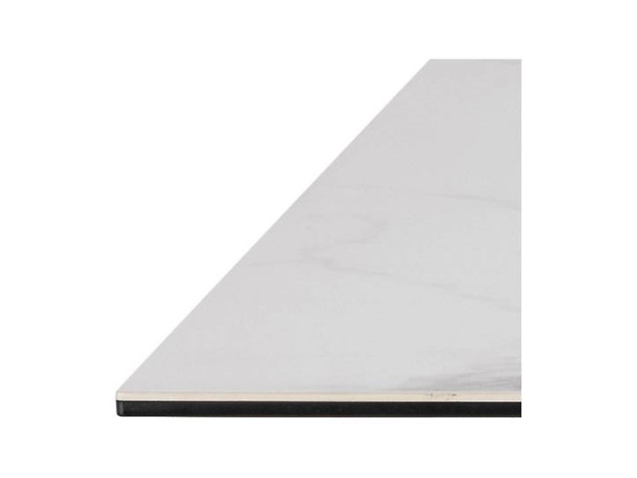 Erlan stół z białym ceramicznym blatem Marmur Wysokość 75 cm Stal Ceramika Średnica Pomieszczenie Stoły do salonu