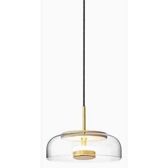 Hannah • nowoczesna szklana lampa wisząca LED Ø23 złota