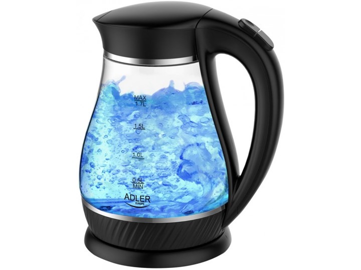 Adler AD 1274 czarny Stal Szkło Pojemność 1,7 l