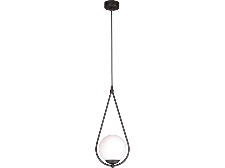 Lampa wisząca K-4770 z serii NEVE BLACK Szkło Lampa z kloszem Metal Kolor Czarny