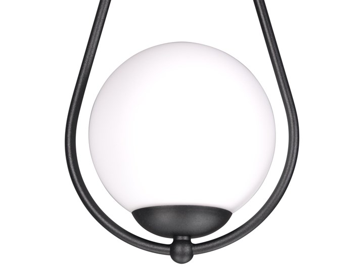 Lampa wisząca K-4770 z serii NEVE BLACK Kolor Czarny Szkło Metal Lampa z kloszem Kategoria Lampy wiszące