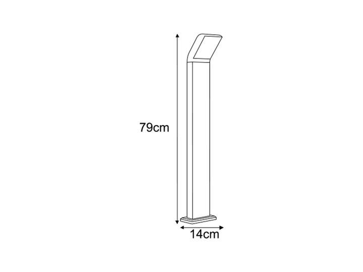 Lampa ogrodowa stojąca K-8148 z serii VIDAR Lampa stojąca Kategoria Lampy ogrodowe
