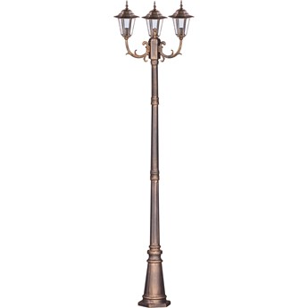 Wysoka zewnętrzna lampa stojąca K-7009A2/3 czarna/złota z serii STANDARD