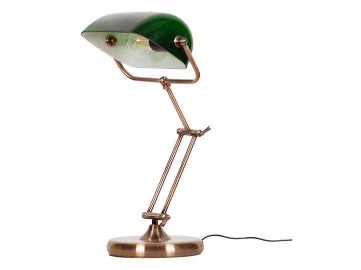 Lampka biurkowa K-8041 z serii BANK Lampa gabinetowa Lampa z kloszem Lampa biurkowa Szkło Metal Kolor Zielony