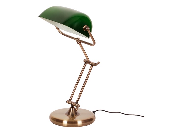 Lampka biurkowa K-8041 z serii BANK Lampa z kloszem Szkło Lampa biurkowa Lampa gabinetowa Metal Kolor Zielony