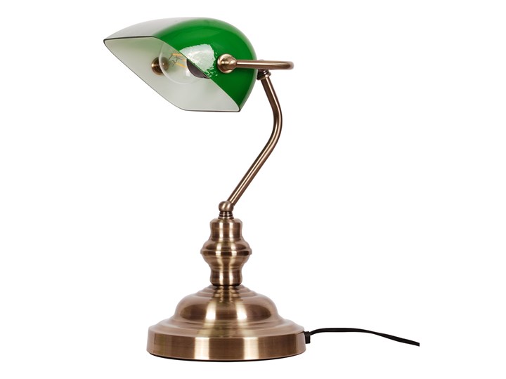 Lampka biurkowa K-8042 z serii BANK Lampa biurkowa Lampa gabinetowa Szkło Lampa z kloszem Metal Pomieszczenie Biuro i pracownia