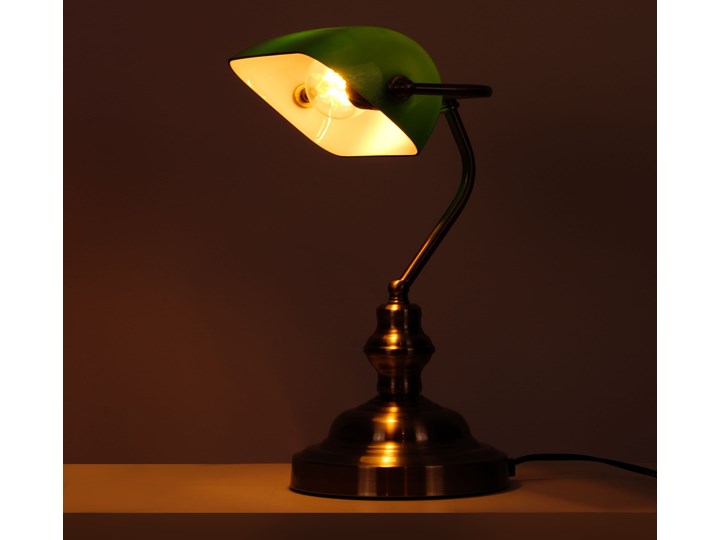 Lampka biurkowa K-8042 z serii BANK Lampa biurkowa Metal Lampa gabinetowa Lampa z kloszem Szkło Kategoria Lampy stołowe