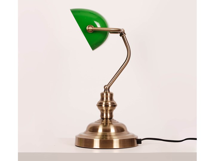 Lampka biurkowa K-8042 z serii BANK Lampa z kloszem Lampa gabinetowa Metal Lampa biurkowa Szkło Pomieszczenie Salon