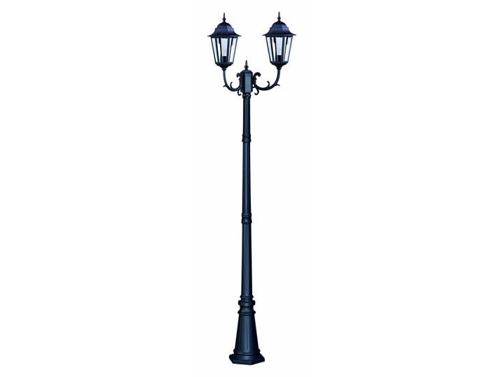 Wysoka zewnętrzna lampa stojąca K-7006A2/2 czarna z serii LOZANA