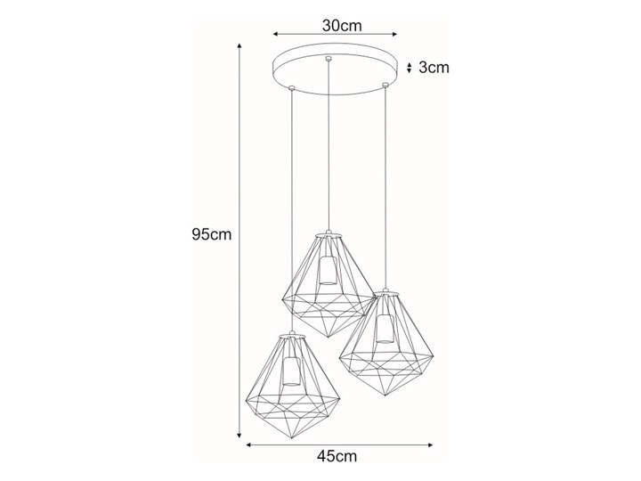 Lampa wisząca K-4006 z serii MARKO Lampa z kloszem Styl Industrialny Metal Lampa z abażurem Pomieszczenie Sypialnia