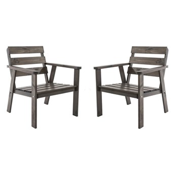 SELSEY Zestaw dwóch krzeseł ogrodowych Parrines z drewna sosnowego toupe