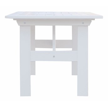 SELSEY Zestaw mebli ogrodowych Wrotilm stół z 4 krzesłami biały