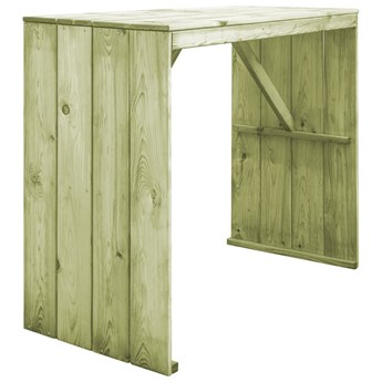 vidaXL Stół barowy, 130x60x110 cm, impregnowane drewno sosnowe
