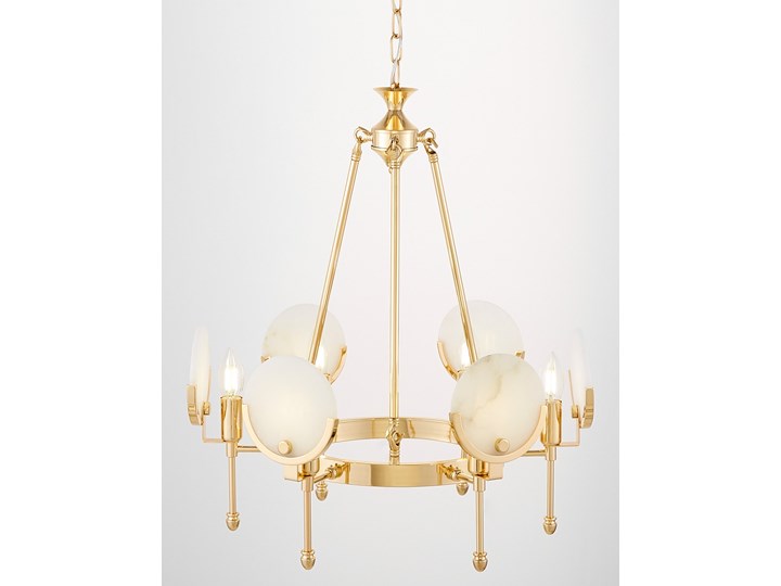 NOWOCZESNY ŻYRANDOL KRYSZTAŁOWY MONTEGO W6 Metal Lampa z kryształkami Szkło Lampa z abażurem Pomieszczenie Salon Lampa z kloszem Pomieszczenie Jadalnia