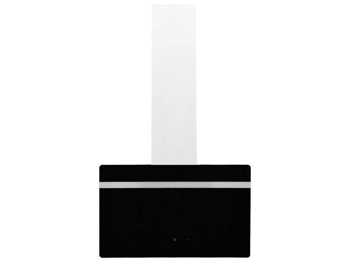 vidaXL Ścienny okap kuchenny, 60 cm, stal i hartowane szkło, czarny Okap przyścienny Okap kominowy Kategoria Okapy