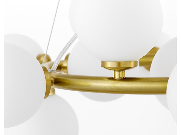 LAMPA WISZĄCA NOWOCZESNA MOSIĘŻNA MARSIADA W15 LUMINA DECO Lampa z abażurem Lampa z kloszem Metal Szkło Mosiądz Pomieszczenie Jadalnia