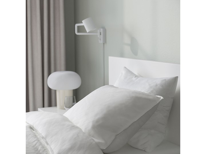 IKEA MALM Rama łóżka z 2 pojemnikami, Biały, 90x200 cm Drewno Łóżko drewniane Kategoria Łóżka do sypialni