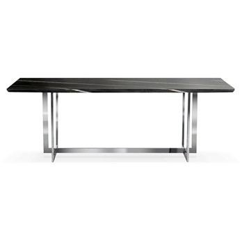 Stół czarno srebrny / marmur syntetyk/ 180 x 90 /  Ramona