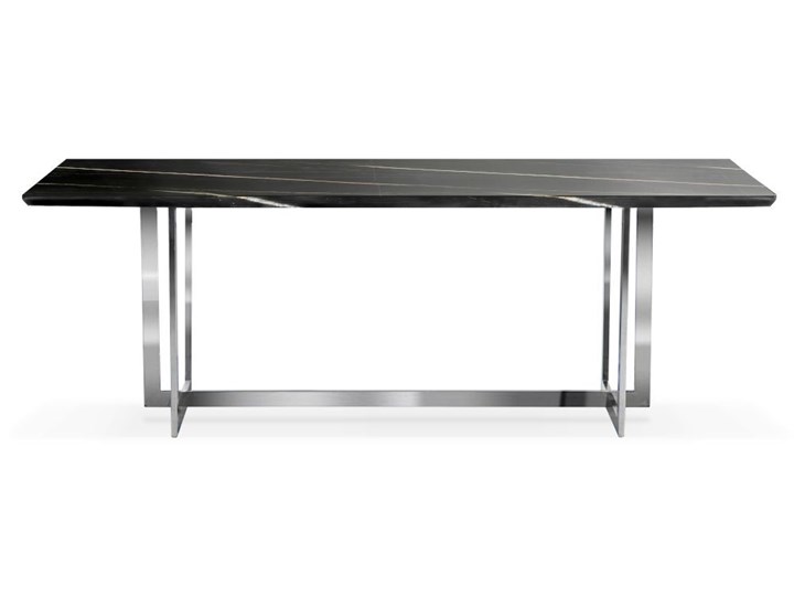 Stół czarno srebrny / marmur syntetyk/ 180 x 90 / Ramona