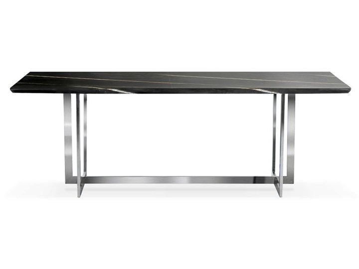 Stół czarno srebrny / marmur syntetyk/ Ramona Stal Wysokość 77 cm Pomieszczenie Stoły do jadalni