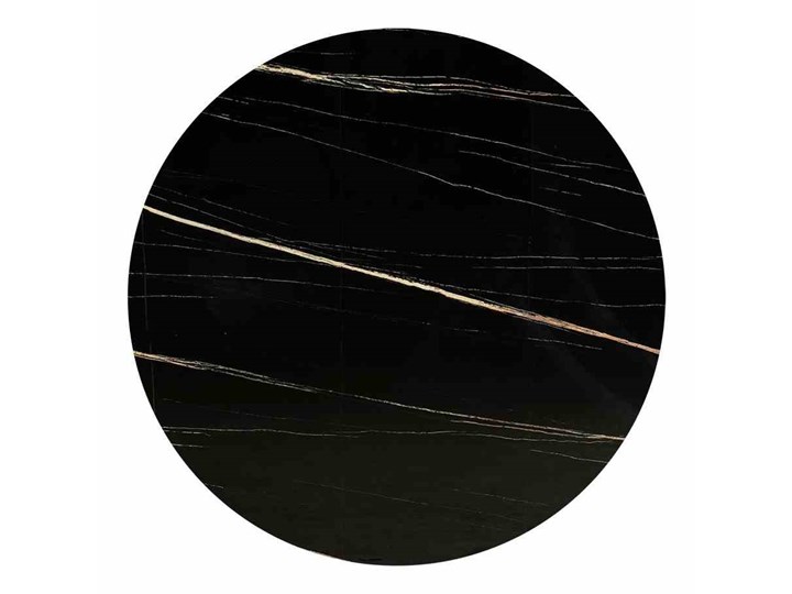 Stół czarno srebrny / marmur syntetyk/ Ramona Stal Wysokość 77 cm Kolor Czarny
