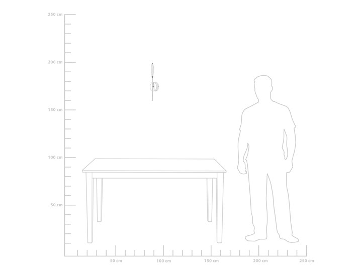 Beliani Kinkiet srebrny metalowy 41 cm LED kształt pochodni ciepła biel glamour Funkcje Kinkiet LED Szkło Kinkiet LED Kolor Biały