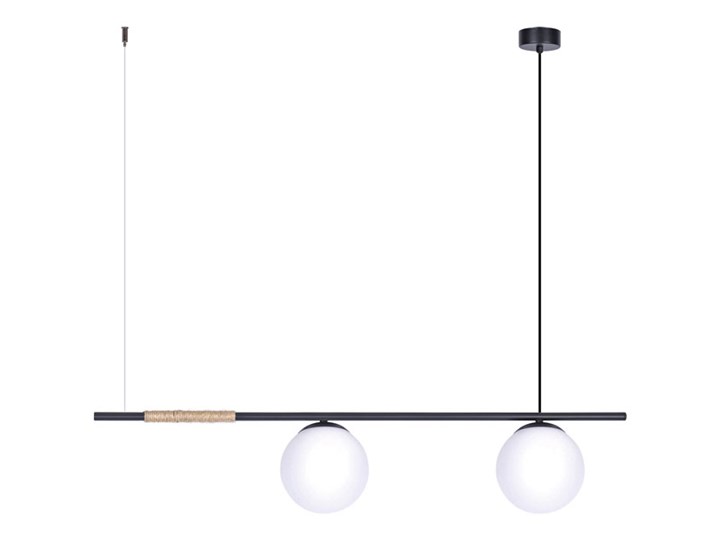 Lampa wisząca nad stół ze szklanymi kloszami - S793-Birga Szkło Lampa z kloszem Metal Styl Nowoczesny