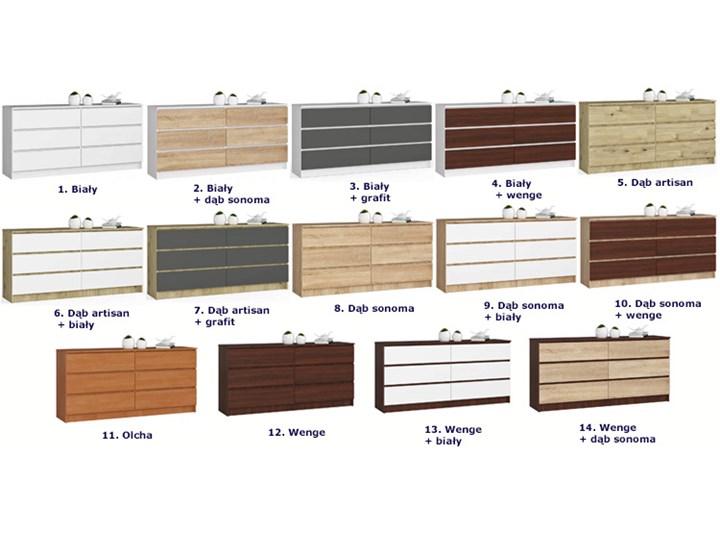 Klasyczna komoda do sypialni wenge - Olin 3X Płyta MDF Szerokość 160 cm Wysokość 77 cm Pomieszczenie Sypialnia Z szufladami Głębokość 40 cm Kategoria Komody