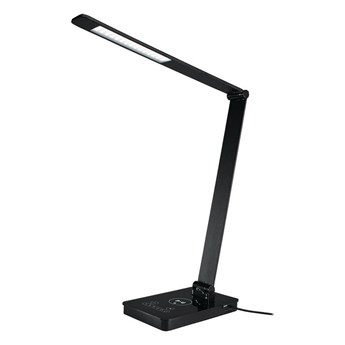 LED Ściemniana dotykowa lampa stołowa z ładowaniem bezprzewodowym LED/9W/230V czarna