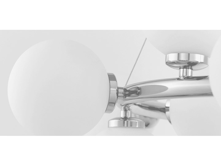 NOWOCZESNA LAMPA WISZĄCA CHROMOWANA MARSIADA W15 Lampa z kloszem Metal Szkło Lampa z abażurem Styl Nowoczesny Pomieszczenie Salon