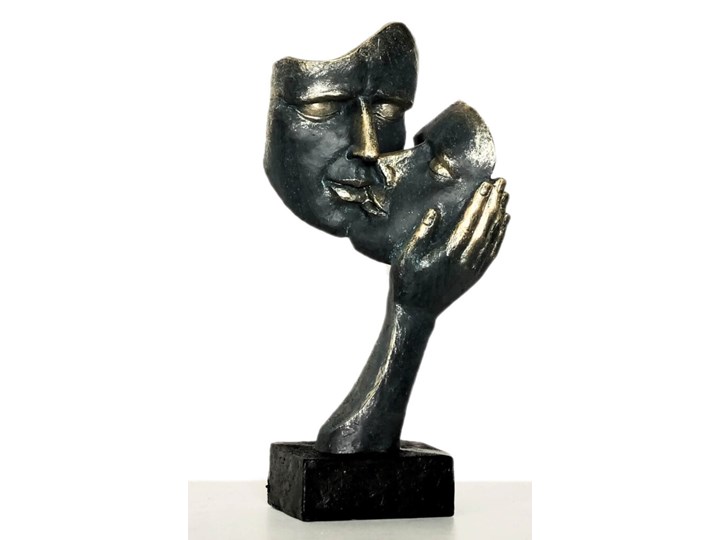 Nowoczesna Figurka Ozdobna - Rzeźba Dekoracyjna Twarze w Dłoni