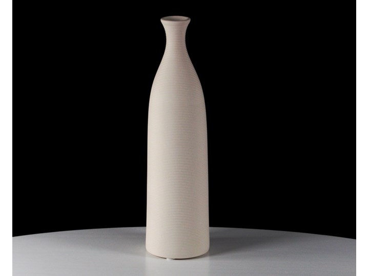 Biały Dekoracyjny Wazon Ceramiczny Wysoki Ozdobny Venice - 33cm Ceramika Kategoria Wazony