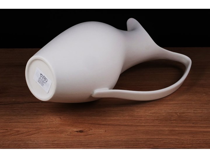 Wazon Ceramiczny Biały Dekoracyjny Ozdobny Roma - Dzbanek 33cm Ceramika Kategoria Wazony