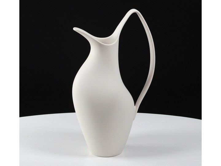 Wazon Ceramiczny Biały Dekoracyjny Ozdobny Roma - Dzbanek 33cm