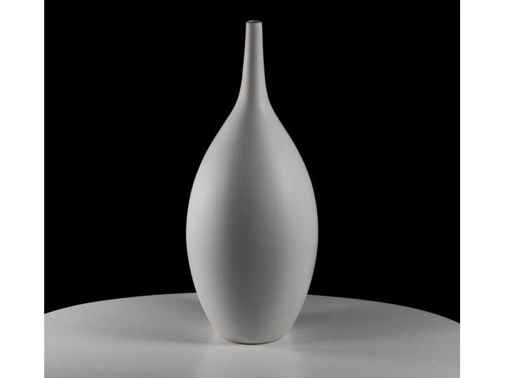 Zestaw Wysokich Wazonów Ceramicznych Białych Podłogowych - Kolekcja Sevilla 2 Wazony na Podłogę Porcelana Ceramika