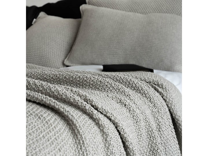 Pled ozdobny piaskowy Poliester Bawełna 130x170 cm Koc Pomieszczenie Sypialnia