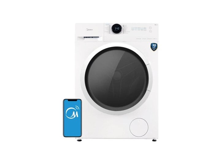 Pralka MIDEA MF200W70WB-PL 7kg 1400 obr Wysokość 85 cm Szerokość 59,5 cm Szerokość 49,5 cm Kategoria Pralki Głębokość 49,5 cm Pojemność bębna 7 kg
