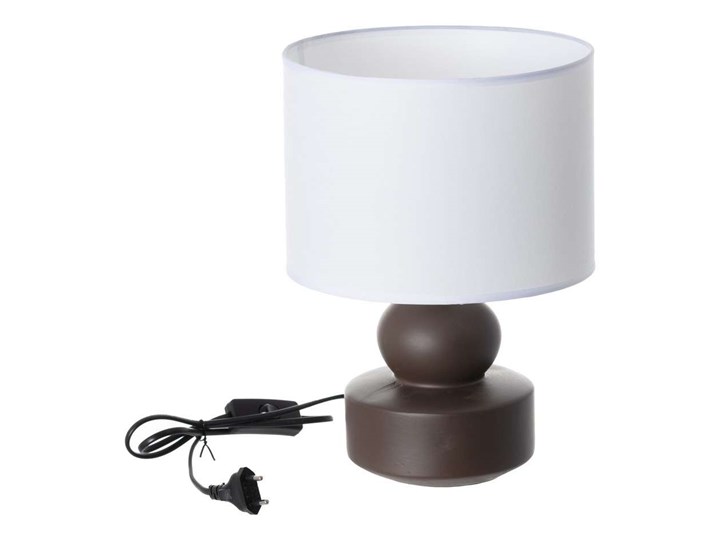 Lampa stołowa Rigual 33cm, 23 x 23 x 33 cm Styl Nowoczesny Lampa z abażurem Lampa z kloszem Kolor Brązowy