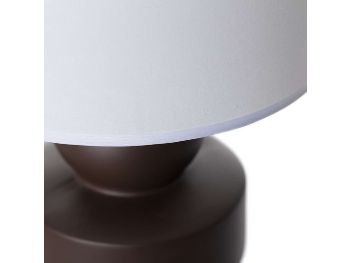 Lampa stołowa Rigual 33cm, 23 x 23 x 33 cm Lampa z kloszem Lampa z abażurem Kolor Brązowy