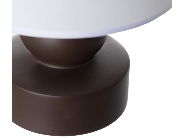 Lampa stołowa Rigual 33cm, 23 x 23 x 33 cm Kolor Brązowy Lampa z abażurem Lampa z kloszem Styl Nowoczesny