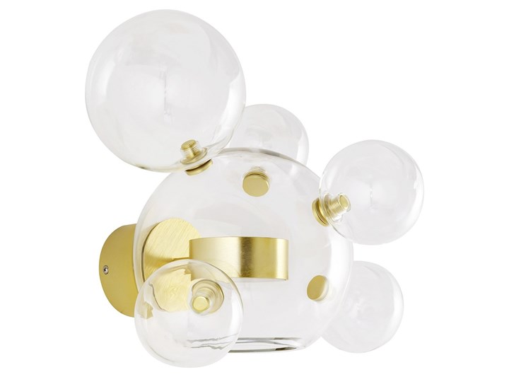 Kinkiet złoty kule /CAPRI WALL 6 - 60 LED Kinkiet LED Szkło Metal Kinkiet z kloszem Kategoria Lampy ścienne