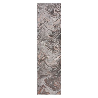 Szaro-beżowy chodnik Flair Rugs Marbled, 80x300 cm
