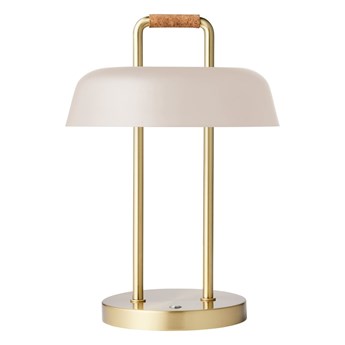 Beżowa lampa stołowa Hammel Heim