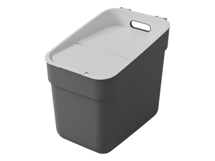 Ciemnoszary kosz na śmieci Curver Ready To Collect, 20 l