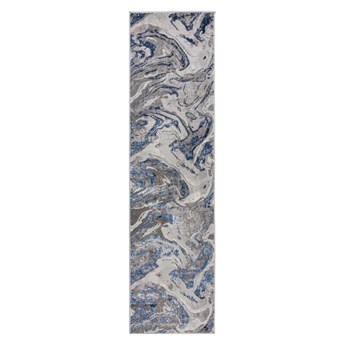Niebiesko-szary chodnik Flair Rugs Marbled, 60x230 cm