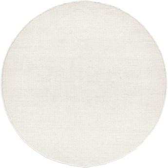 Jasnobeżowy ręcznie tkany vlněný dywan Westwing Collection Amaro, ø 140 cm